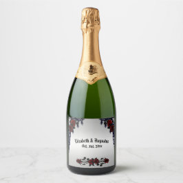 Röd ros Gothic Bröllop Personlig Järn Grind