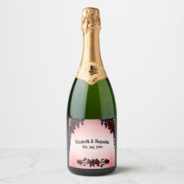 Röd ros Gothic Bröllop Personlig Sparkling WiFi