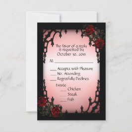Röd ros Gothic OSA med Menu Choice
