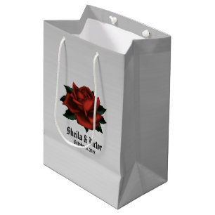 Röd ros gotisk vigsel personaliserad