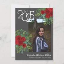 Röd ros Grått Photo Studenten meddelande