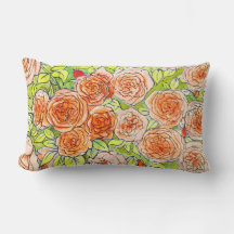 Röd ros, Grönt Löv Ro Garden Blommigt Sketch