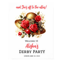 Röd ros Hat Derby Möhippa Välkommen