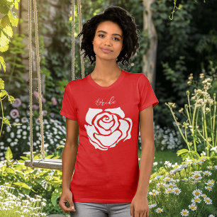 Röd Ros Henparty  T Shirt