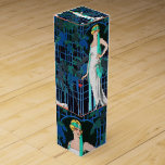 RÖD ROS I KVÄLL,BEAUTY MODE PRESENTASK FÖR VINFLASKA<br><div class="desc">Elegantens utformning med röd vax-försegling och ribbon.Vibrant, klassbar Fransk Art Deco high mode-illustration med ett vackert dam med röd ros i hand och blå blommigt i svart, vit, akvblått, teal färg.Coola, modern och konstnärlig design.är perfekt för hårfrisör, snyggtens hårstilist, teaterkonst, kostkonstnärer, jevelkonst smycken, smycken, smycken, boutikägare, teaterskådespelare, modeller, kosmetikaer, kosmetologer,...</div>