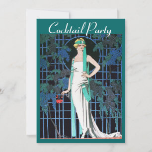 RÖD ROS I KVÄLL I Party Inbjudningar