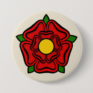 röd ros i Lancaster, England Emblem of Royalty Knapp