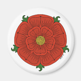 Röd ros i Lancaster Magnet