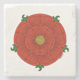 röd ros i Lancaster Stenunderlägg