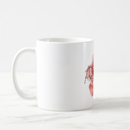 Röd ros kaffemugg