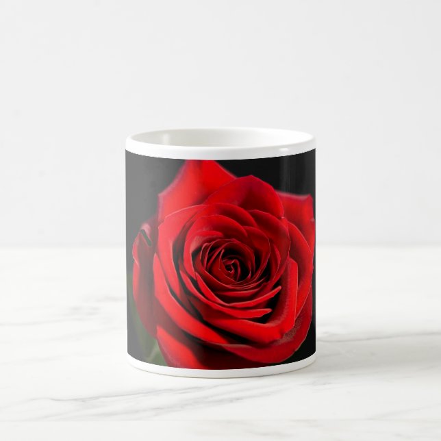 Röd ros kaffemugg (Center)