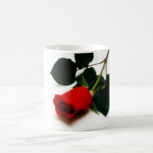 Röd ros kaffemugg