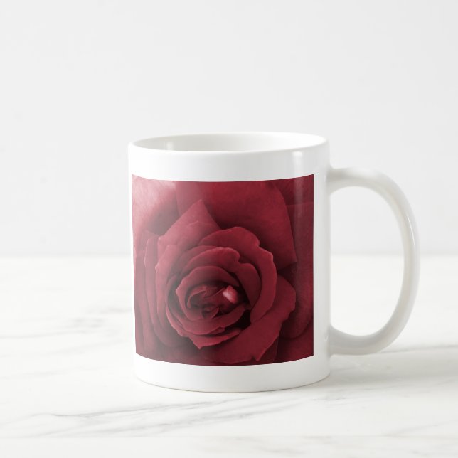 röd ros kaffemugg (Höger)