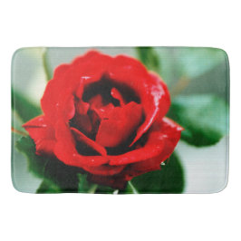 Röd ros Kärlek Badrumsmatta