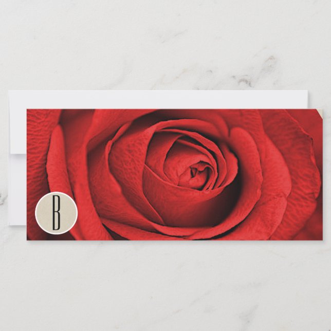Röd ros Kraft Rustic Glam Modern Gift Certificate (Framsida)