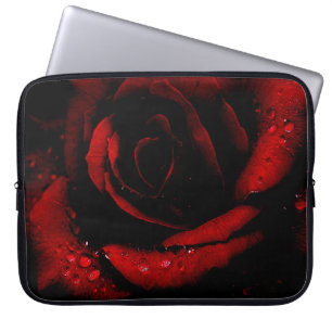 Röd ros laptop fodral