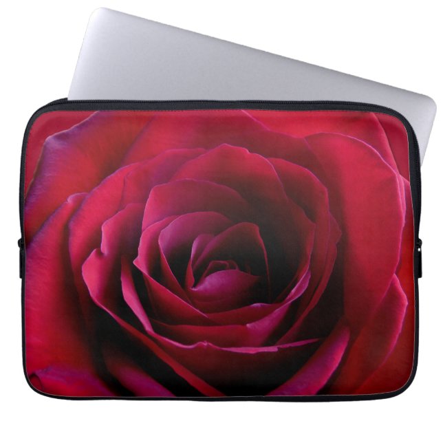 Röd ros Laptop sleeve Romantic Ro Tablet Fodral (Framsidan)