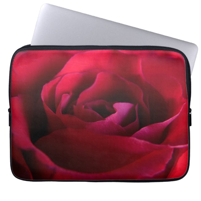 Röd ros Laptop sleeve Romantic Ro Tablet Fodral (Framsidan)