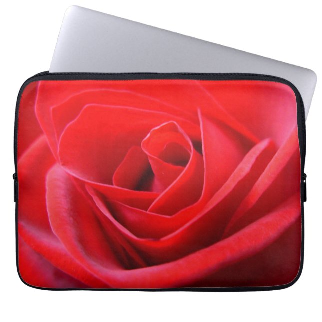 röd ros Laptop sleeve Romantic Ro Tablet Fodral (Framsidan)