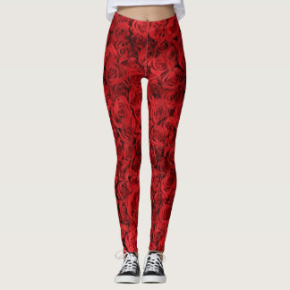 Röd ros Leggings