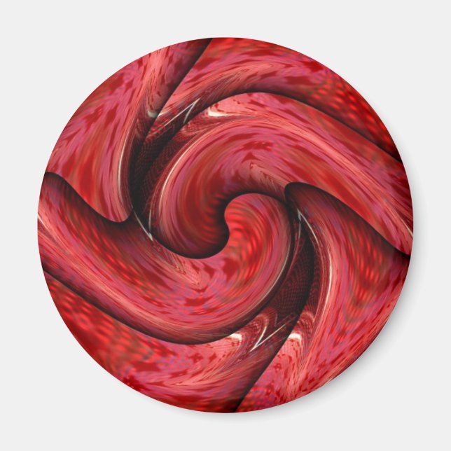 Röd ros magnet (Framsidan)