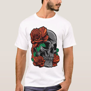 Röd ros med skal Garden Gardener Flowers Ros T Shirt