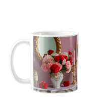 Röd ros med Spegel, Romantik