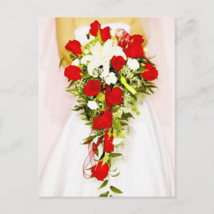 Röd ros Möhippa Bouquet Vykort