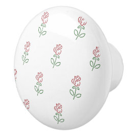 Röd ros, Mönster i Ro, blommor Knopp