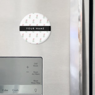 Röd ros, Mönster i Ro, ditt namn Magnet