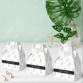 Röd ros, Mönster i Ro, ditt namn Presentaskar