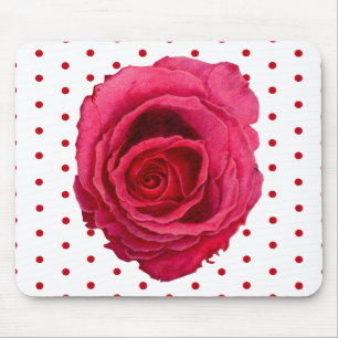 Röd ros Mousepad Musmatta