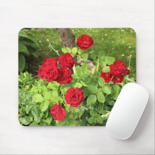 Röd ros Mousepad Musmatta
