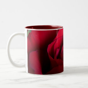 Röd ros-Mugg-kaffet Kopp-vackra Ro-dekretet Två-Tonad Mugg