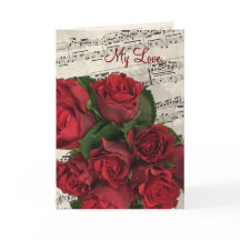 Röd ros Music Valentindagen