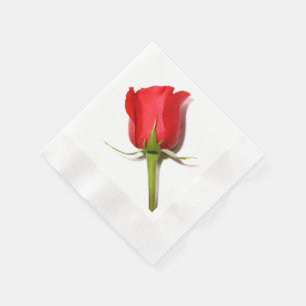 Röd ros Napkins Pappersservett