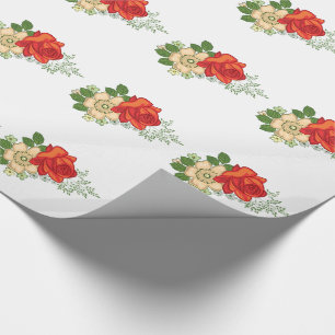 Röd ros och Daisy Presentpapper