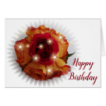 Röd ros och Orange och Gul ros