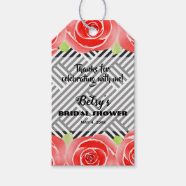 Röd ros om Rand Derby Möhippa Presentetikett