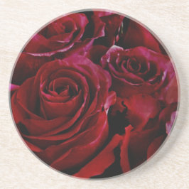 Röd ros överallt underlägg sandsten