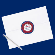 Röd ros på blå stjärntext patriotisk text