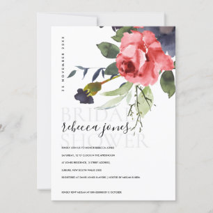 RÖD ROS PEONY EUCALYPTUS BLOMMIGT MÖHIPPA MEDDELANDE