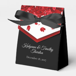 Röd ros Petals Bröllop Presentaskar