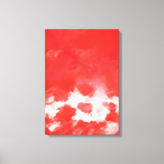 Röd ros Petals Painting Art - arbetsyta Canvastryck