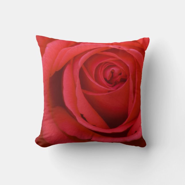 Röd ros Pillow Kudde (Framsida)