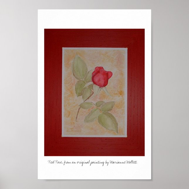 Röd ros poster (Framsidan)