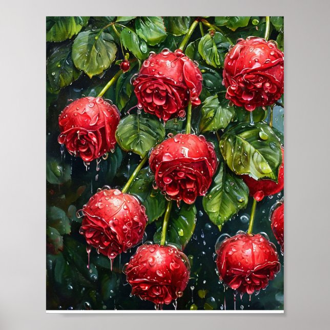Röd ros poster (Framsidan)