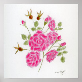 Röd ros poster