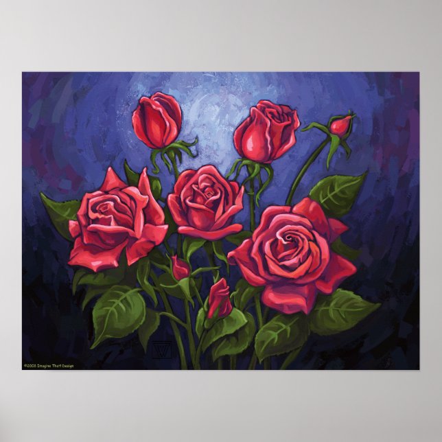 Röd ros poster (Framsidan)