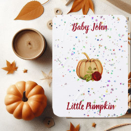 Röd ros Pumpkin Twinkling Stars Bebisfilt